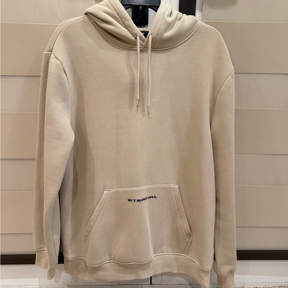 H&M Beige Hoodie with Front Pocket
